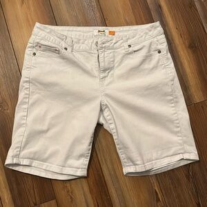 Le Tigre white denim bermudas size 10